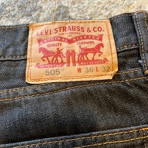 Lot of two mens flannel lined Levi’s